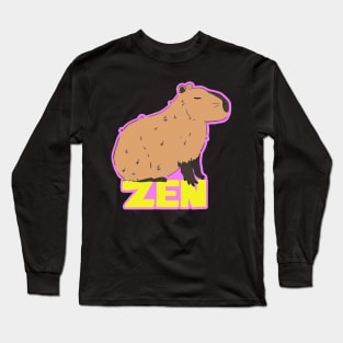 Zen Capybara Long Sleeve T-Shirt